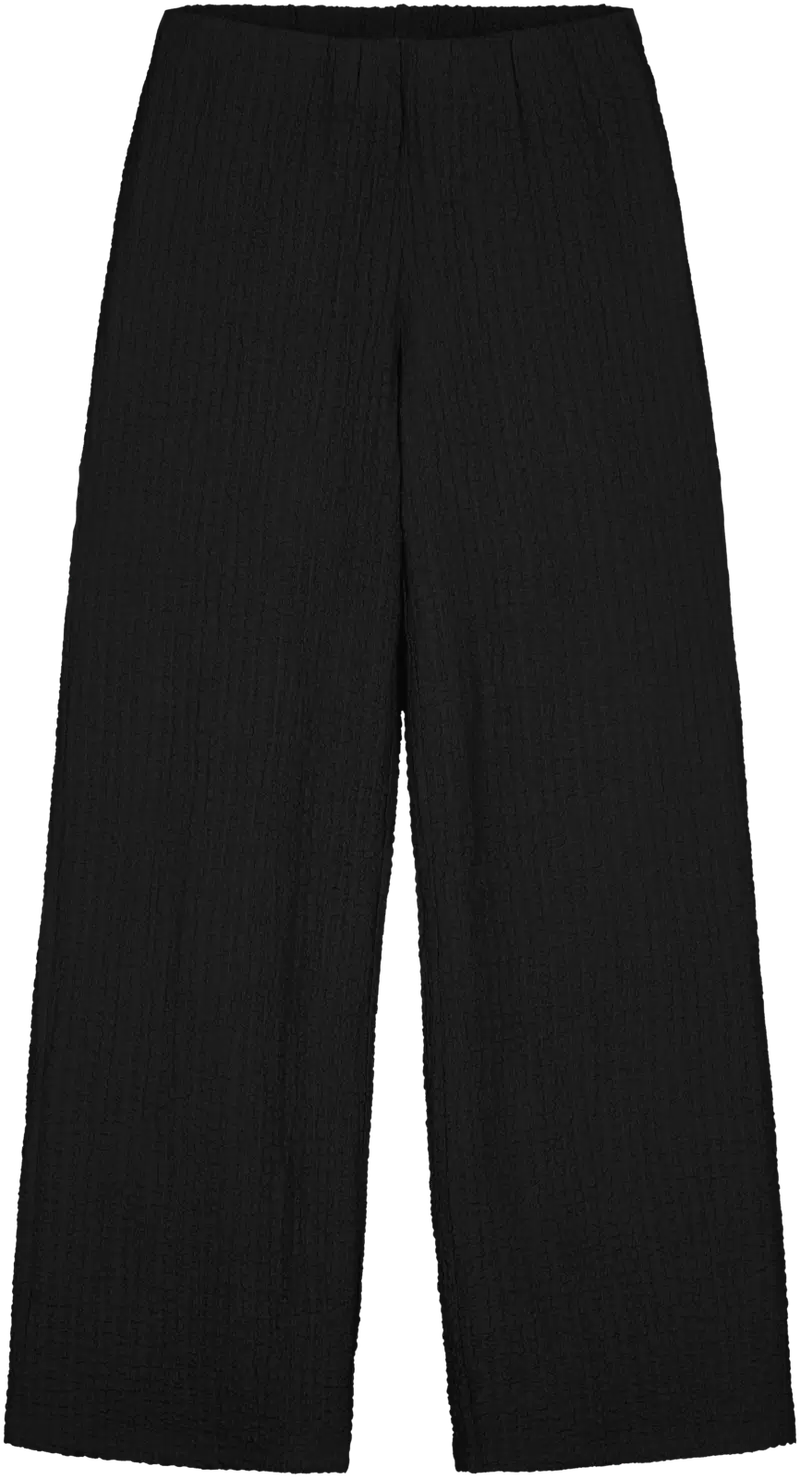 ВКЛ. женские широкие трикотажные брюки 222W090220 (размер С, цвет ЧЕРНЫЙ)