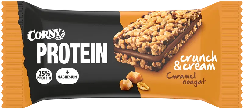 Протеиновый батончик Corny Protein Crunch & Cream Caramel Nougat 35г