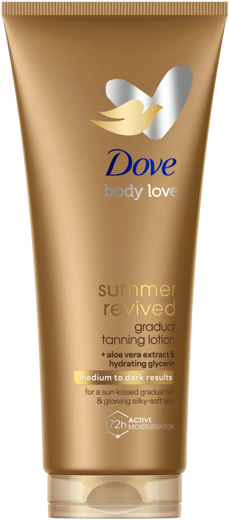 Dove Summer Revived Автозагар с естественным сиянием от среднего до темного, 200 мл