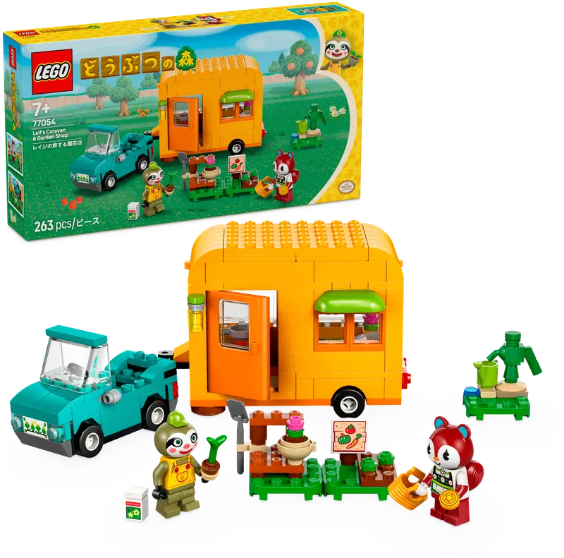 LEGO® Animal Crossing 77054 Лейф, караван и садовый магазин