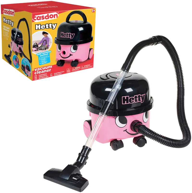 Casdon Hetty играет с пылесосом