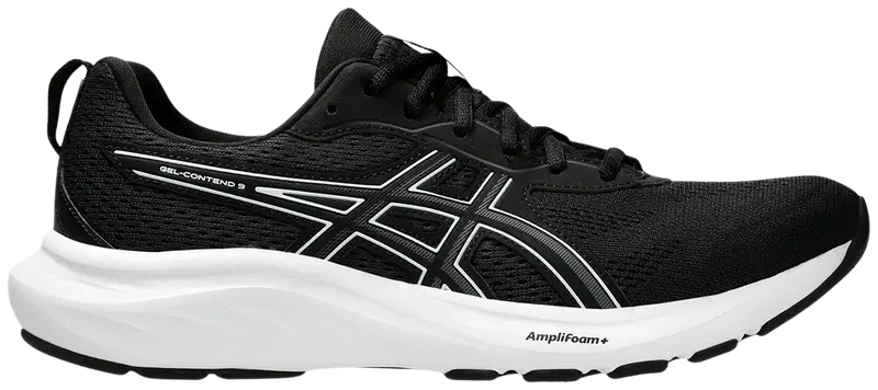 Мужские кроссовки Asics Gel-Contend 9 (размер 7, цвет Черный/белый)