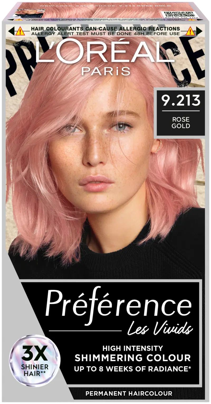L'Oréal Paris Préférence Vivid Colors Rose Gold интенсивный перманентный цвет 1шт (цвет Розовое золото)