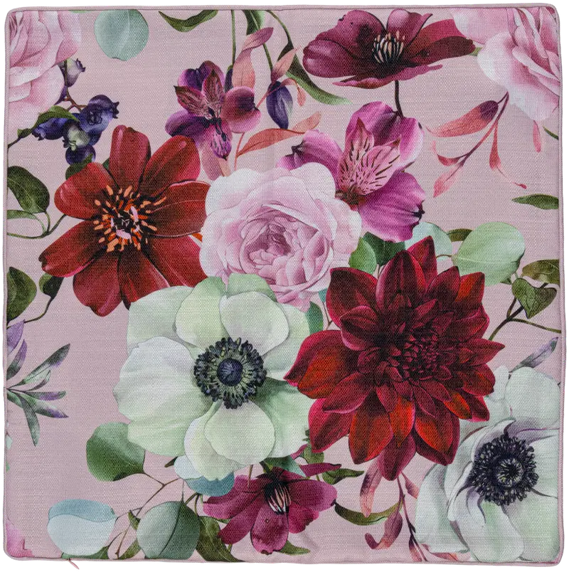 Декоративная наволочка-домик Anemone 50х50 см. (цвет l.розовый/белый/красный/сиреневый)