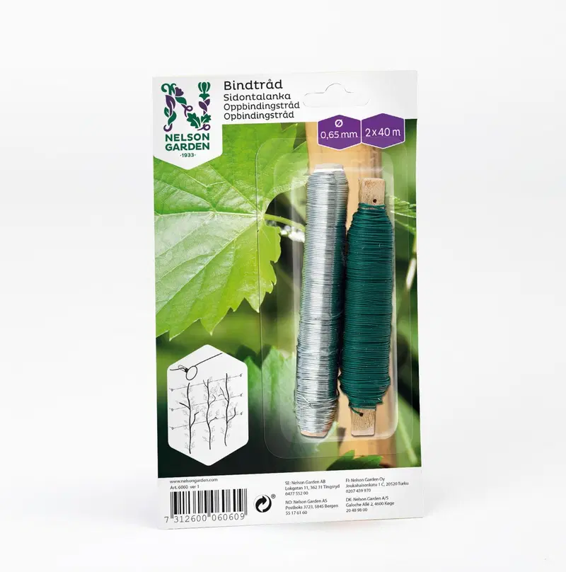 Nelson Garden Проволока вязальная оцинкованная/зеленая 2х40м (цвет Зеленый)