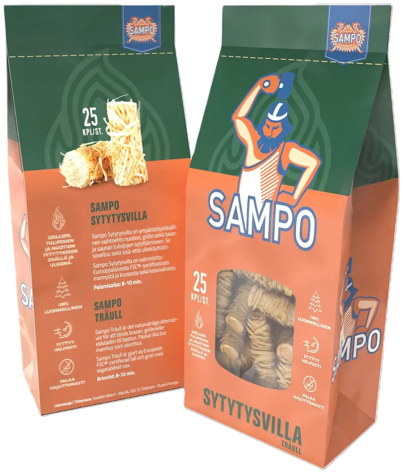Вата Sampo для розжига 25 шт.