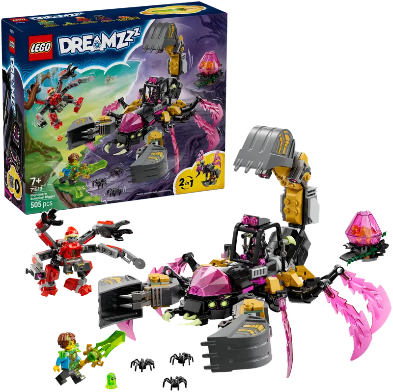 LEGO® DREAMZzz 71513 Экскаватор «Кошмарный скорпион»