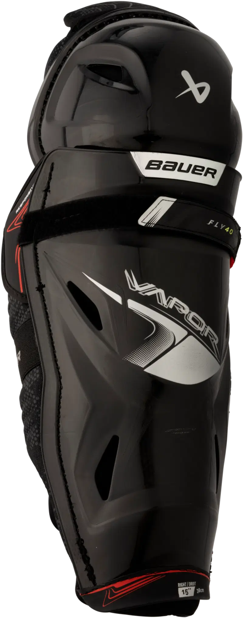 Наколенник Bauer Vapor Fly40-Sr, черный, 17,0 (размер 15,0, цвет Блк)