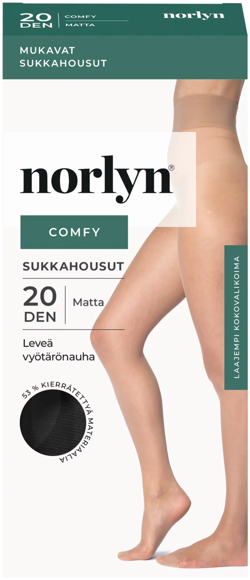 Колготки женские Norly 20 ден комфортные, размер 44-48. (размер 36-40, цвет ЧЕРНЫЙ)