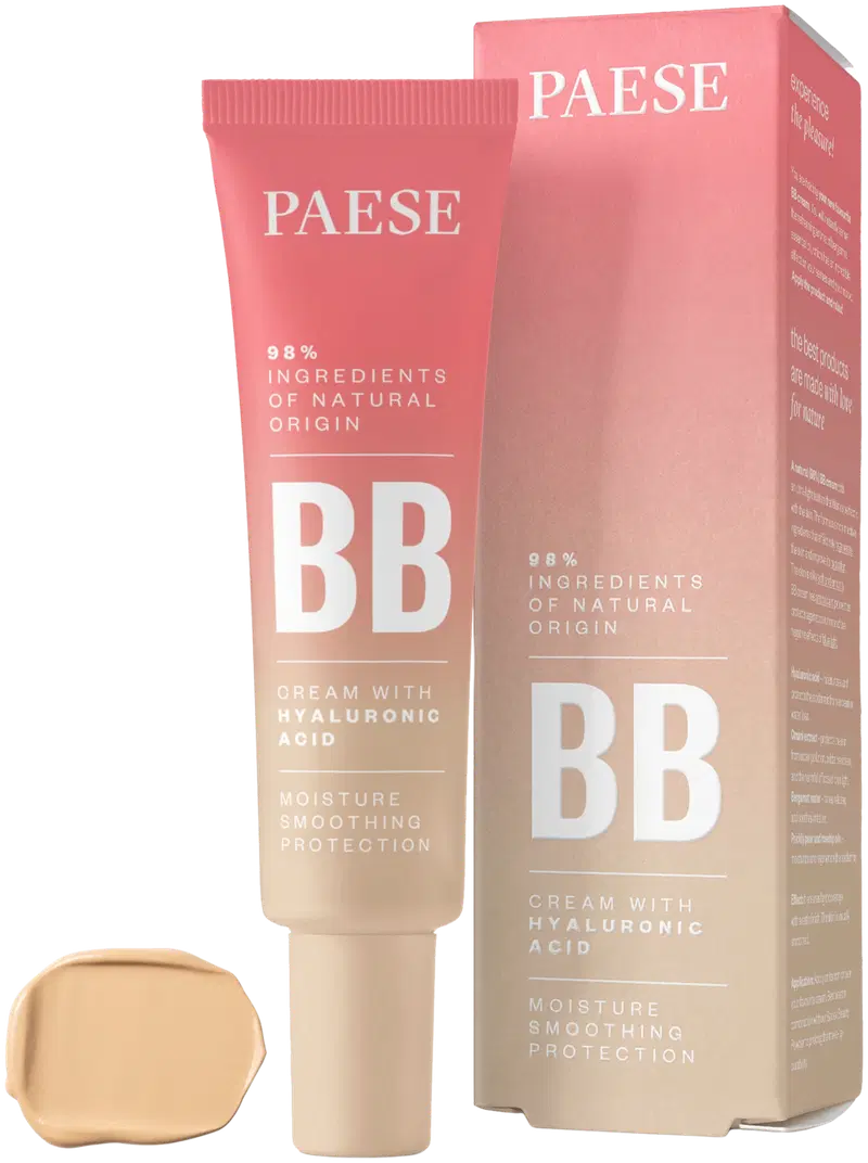Paese увлажняющий BB-крем с гиалуроновой кислотой. (размер 30 МЛ, цвет 03)