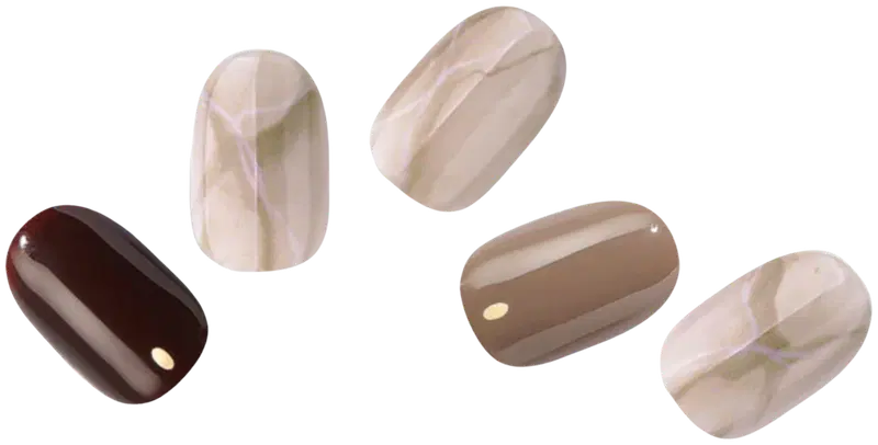 Гелевая наклейка для ногтей EDGEU Chocolat Nuance