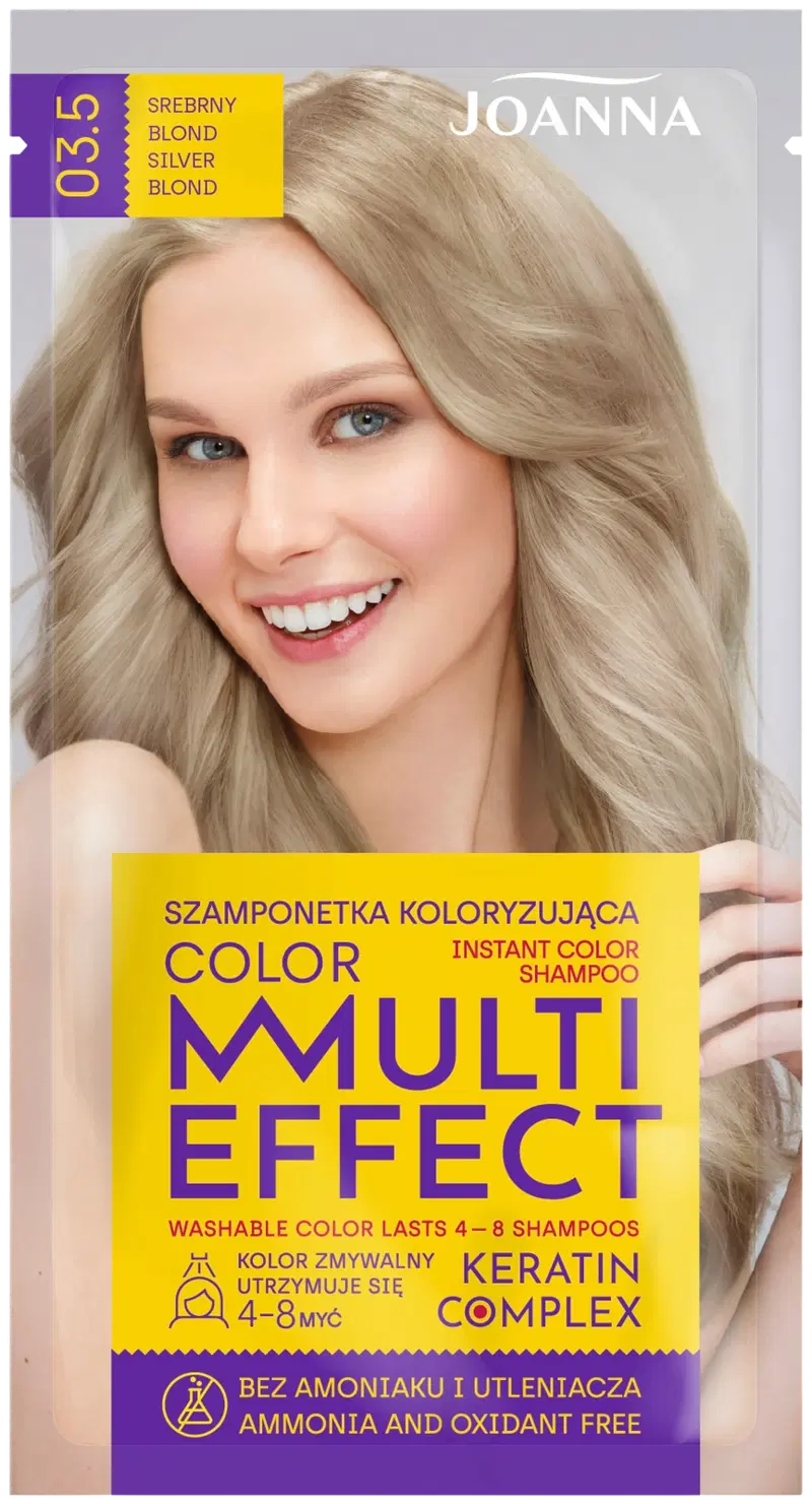 Шампунь Joanna Multi Effect Серебряный Блонд 03.5