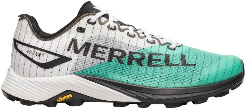 Мужские кроссовки Merrell для трейлраннинга MTL Long Sky Matryx (размер 41, цвет белый/бирюзовый)