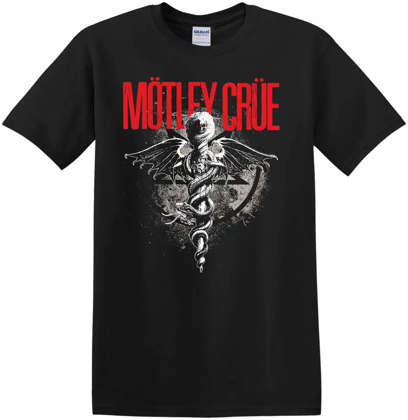 Мужская футболка Mötley Crue MOT002 (размер С, цвет ЧЕРНЫЙ)