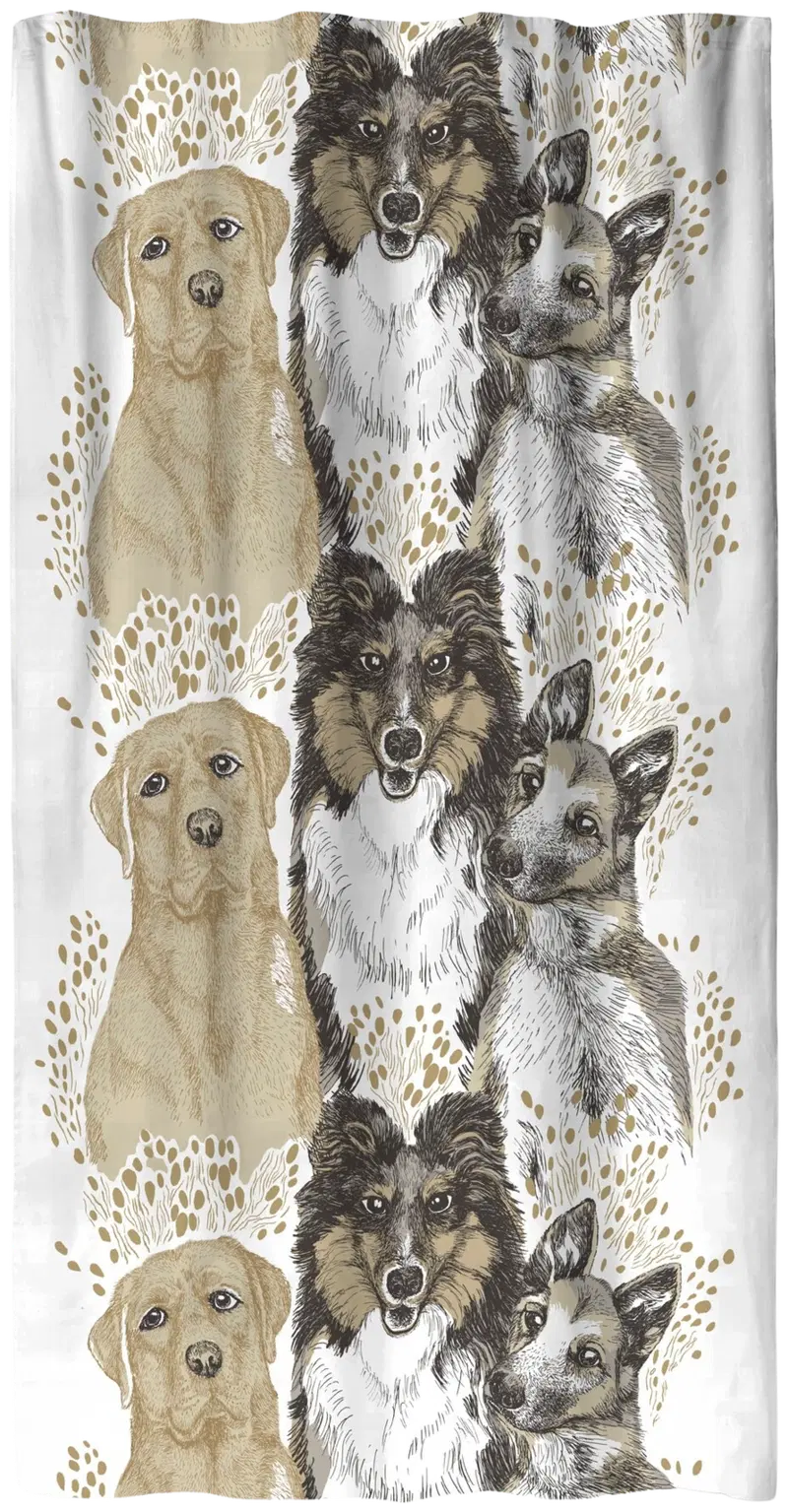 Боковая штора Vallila Friends 140x250 см бежевый (цвет бежевый)
