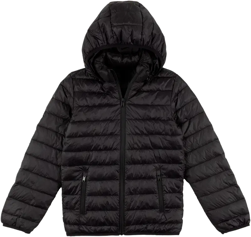 Домашняя молодежная легкая хлопковая куртка 246G28254D (размер 134/140, цвет ЧЕРНЫЙ)