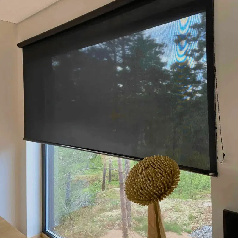 Рулонная штора Hanin Screen XL темно-серая 210x250см (цвет темно-серый)