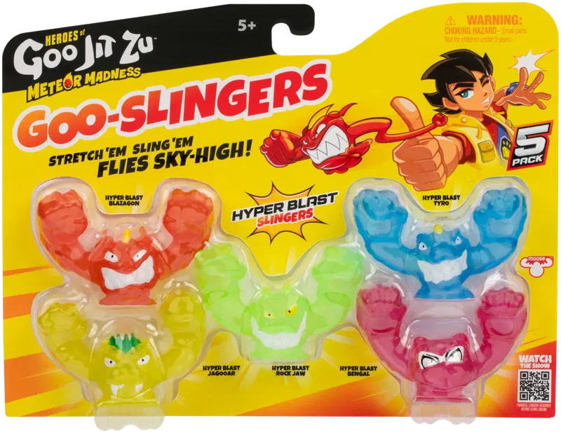 Goo Jit Zu Meteor Madness Slinger Glow 5 шт.