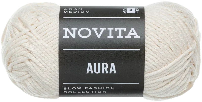 Novita хлопковая нить Aura 50 г целостность (цвет честность)