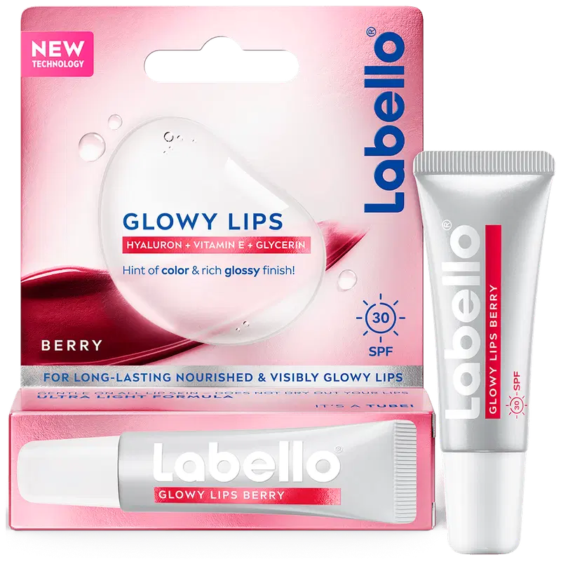 Labello 10 мл Крем для губ Glowy Lips Berry SK30