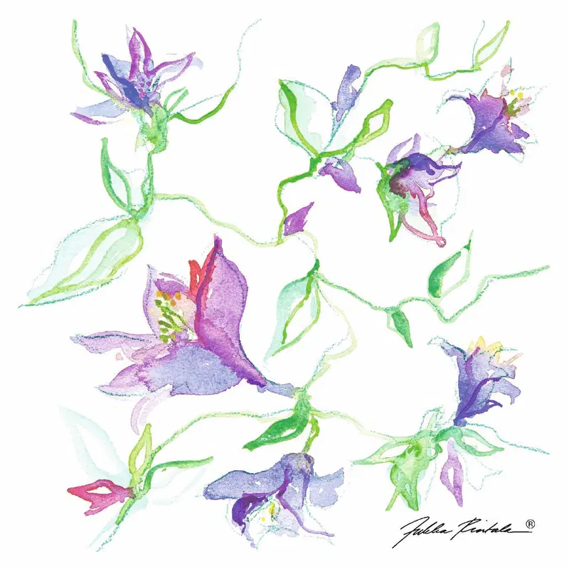 DESIGNS FOR DUNI Салфетки тканевые 33 x 33 см Jukka Rintala Garden 3-слойные, 20 шт.