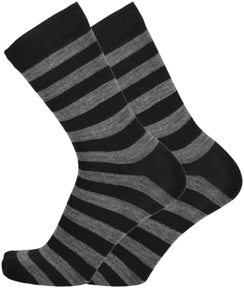 Мужские носки Sockmasters из шерсти мериноса Tasaraita (размер 40-42, цвет ЧЕРНЫЙ)
