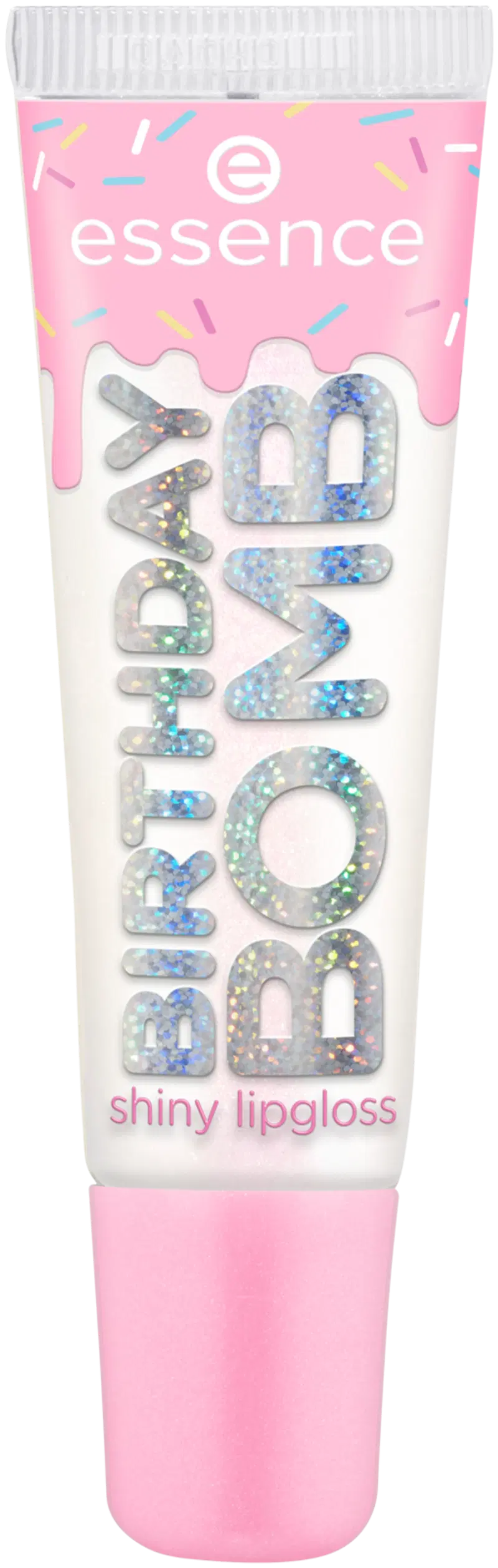 Блестящий блеск для губ Essence BIRTHDAY BOMB 01 Cake My Day! 10 мл (цвет Торт «Мой день»!)