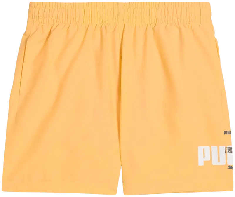 Детские шорты для плавания Puma Ess Logo Lab Summer Woven (размер 140, цвет Почти абрикос)
