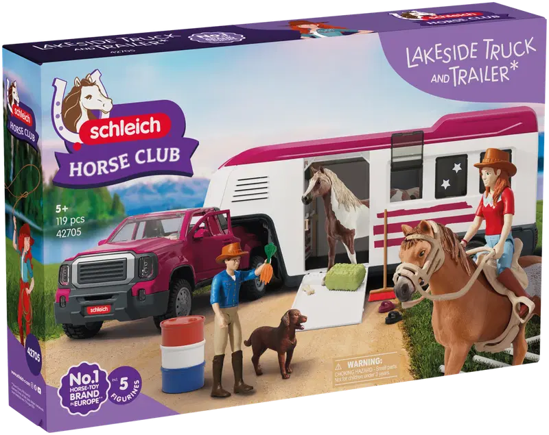 Автомобиль Schleich Lakeside с прицепом