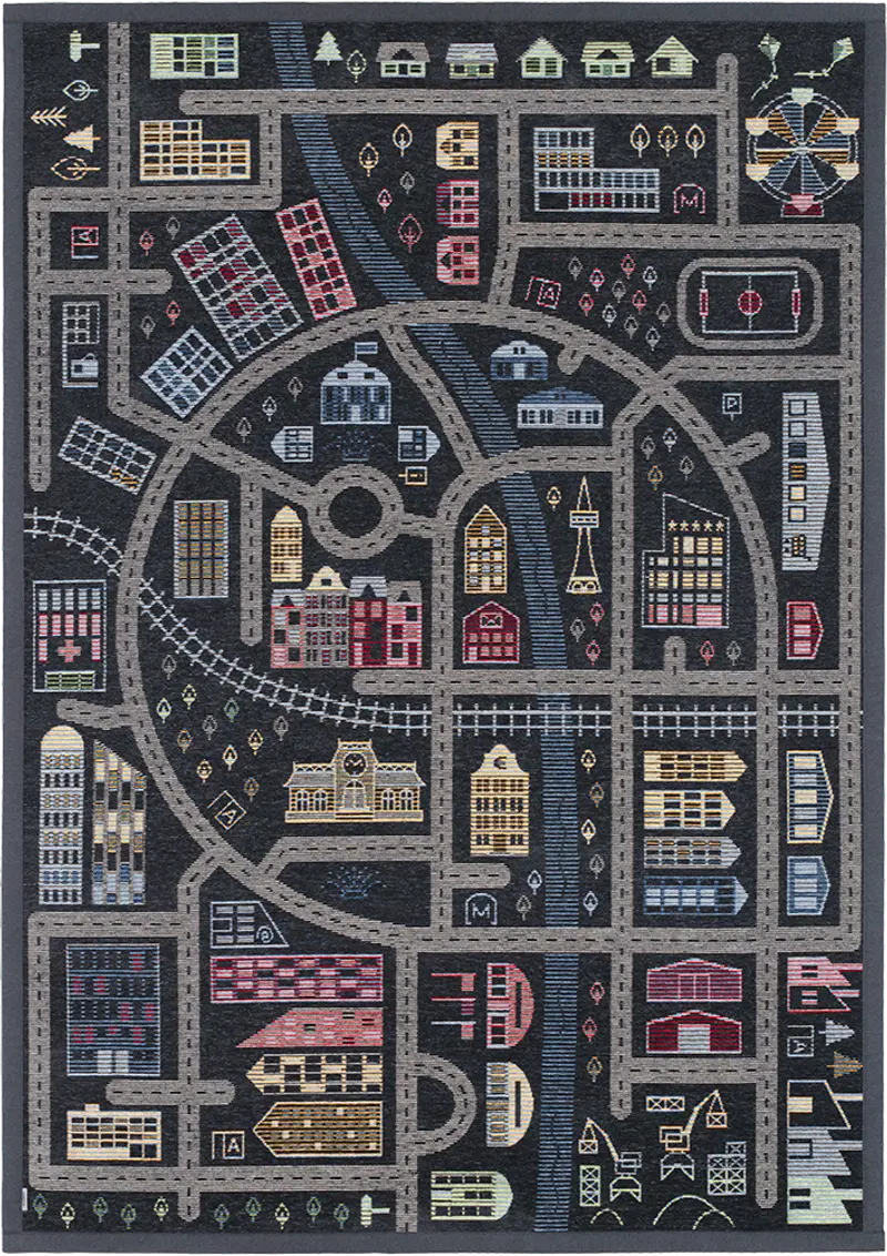 Двусторонний ковер Narma Ülejoe 100x160 см серый (цвет Углерод)