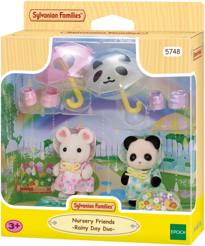 Sylvanian Families Друзья под дождем