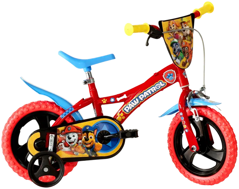 Велосипед Paw Patrol 12 дюймов, 1 передача, красный