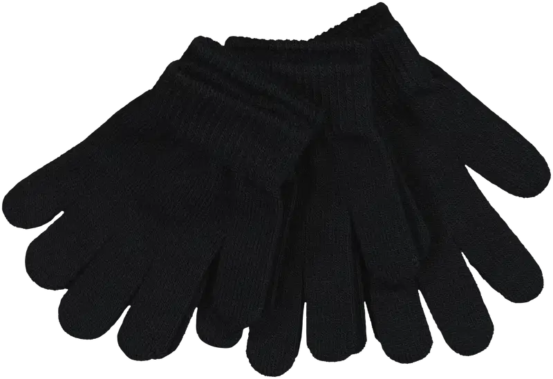 Детские варежки стрейч Ciraf 237C082509 3шт. (размер ОС, цвет ЧЕРНЫЙ)