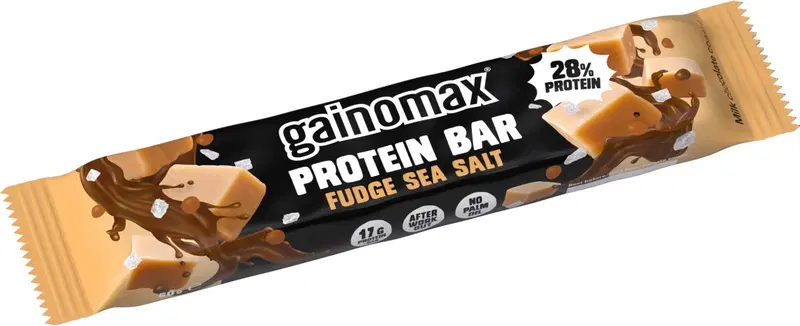 Протеиновый батончик Gainomax Fudge с морской солью, 60 г