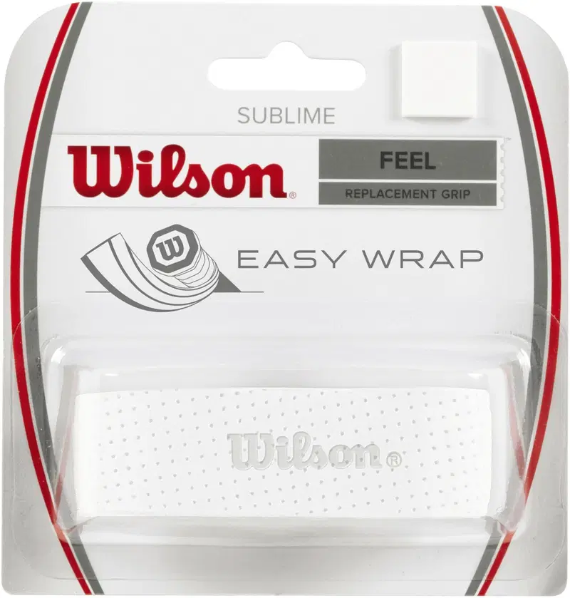 Сменная ручка для теннисной ракетки Wilson, белая. (цвет Белый)