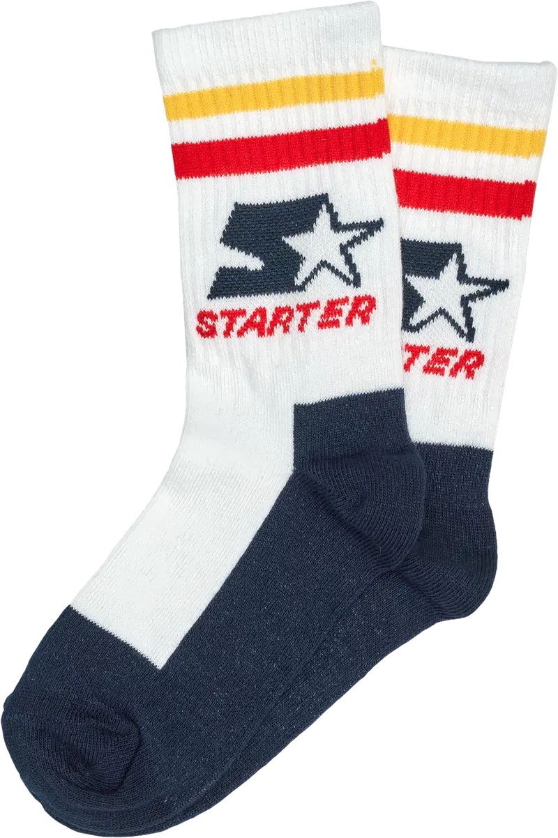 Детские спортивные носки Starter, 3 шт. (размер 28-30, цвет белый/черный/серый)