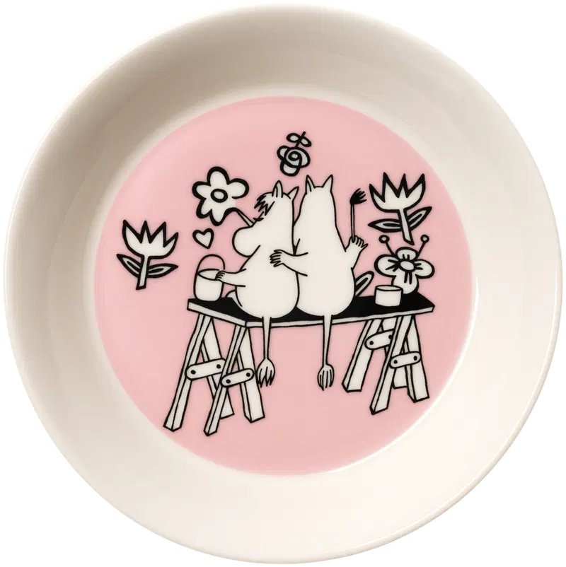 Тарелка Moomin Arabia Moomin Love 30 15см (цвет розовый)