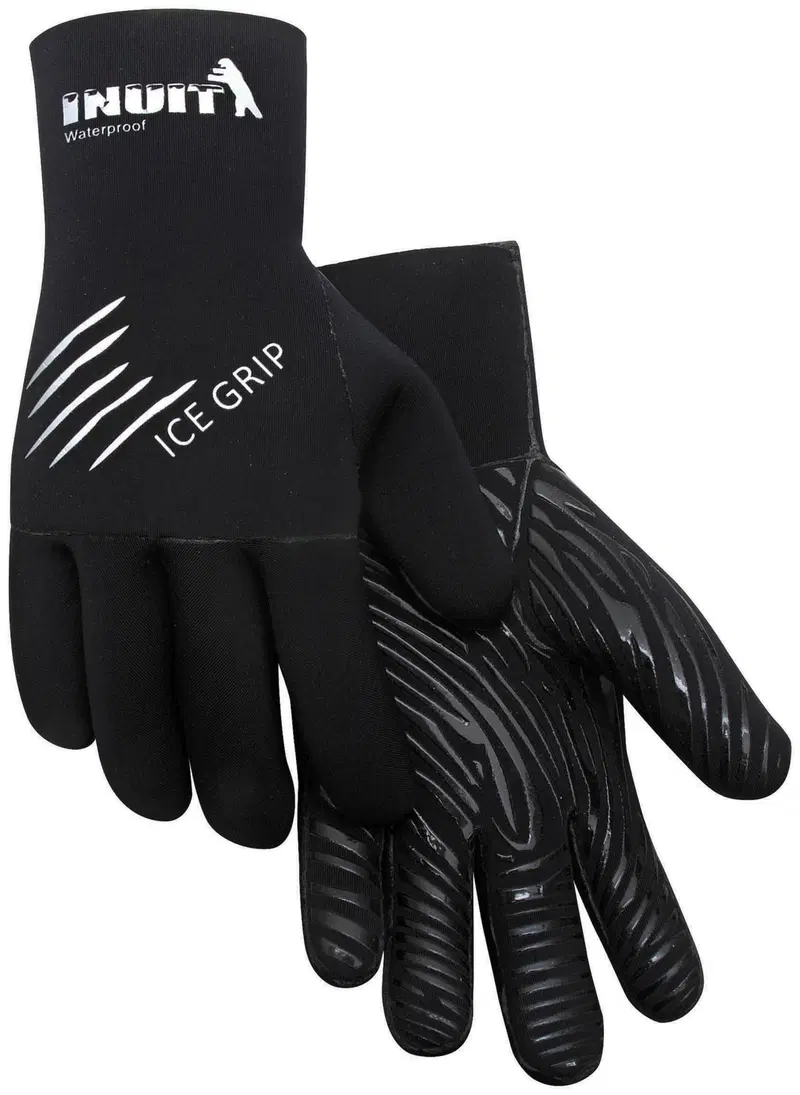 Неопреновые рукавицы Inuit Ice Grip L (цвет ЧЕРНЫЙ)