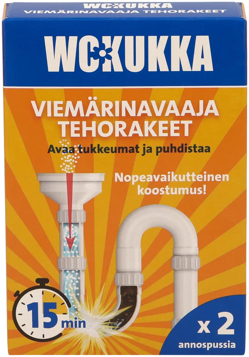 WC Kukka Силовые гранулы для открывания сливов 2x60 г