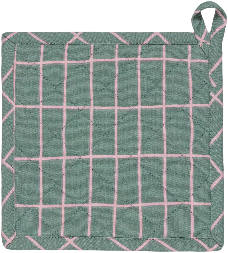 Грелка-домик Elonkorjuu 22х22 см зеленый/розовый PatternLab (цвет Зеленый Айсберг/бледно-сиреневый)