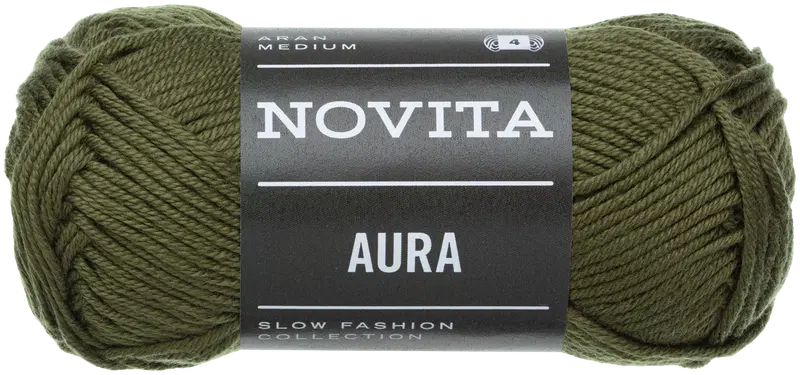 Novita хлопковая нить Aura 50 г мудрости (цвет мудрость)