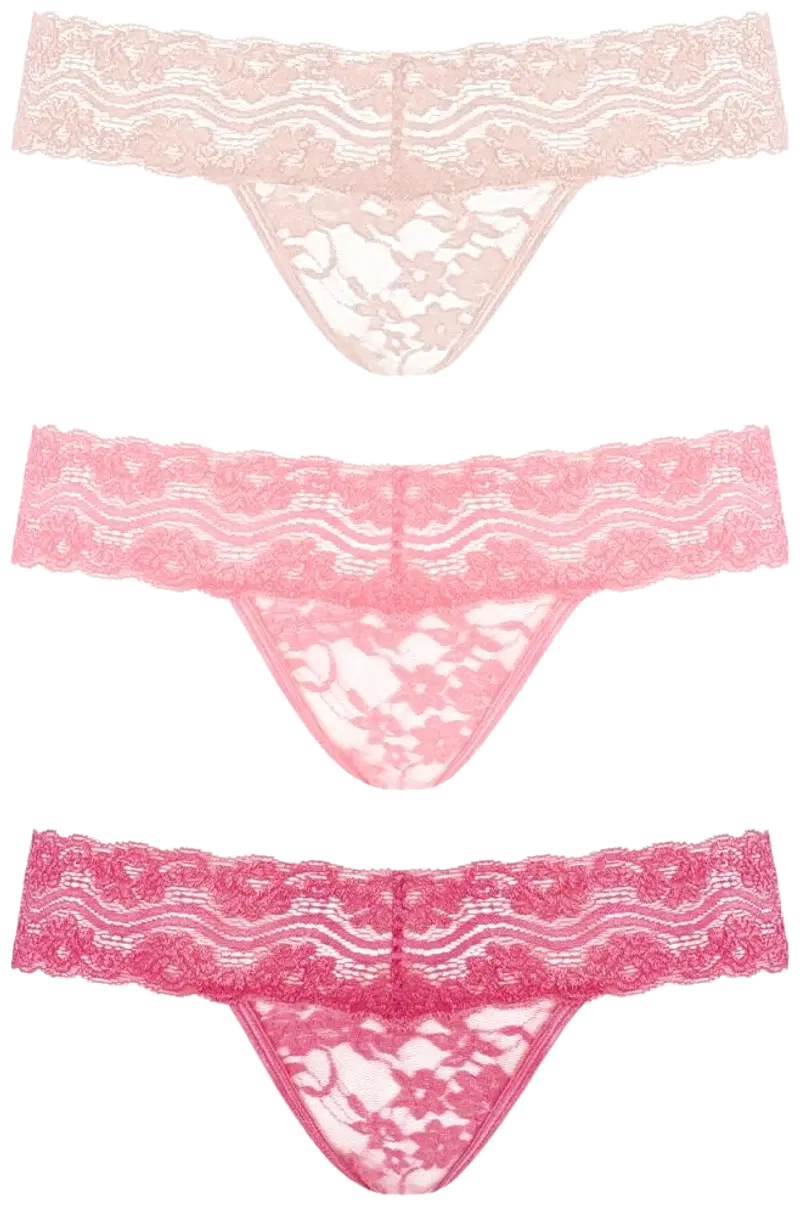Трусики Underneath Rose, 3 шт. L/XL (размер L/XL, цвет Розовый, Красный, Светло-коричневый)
