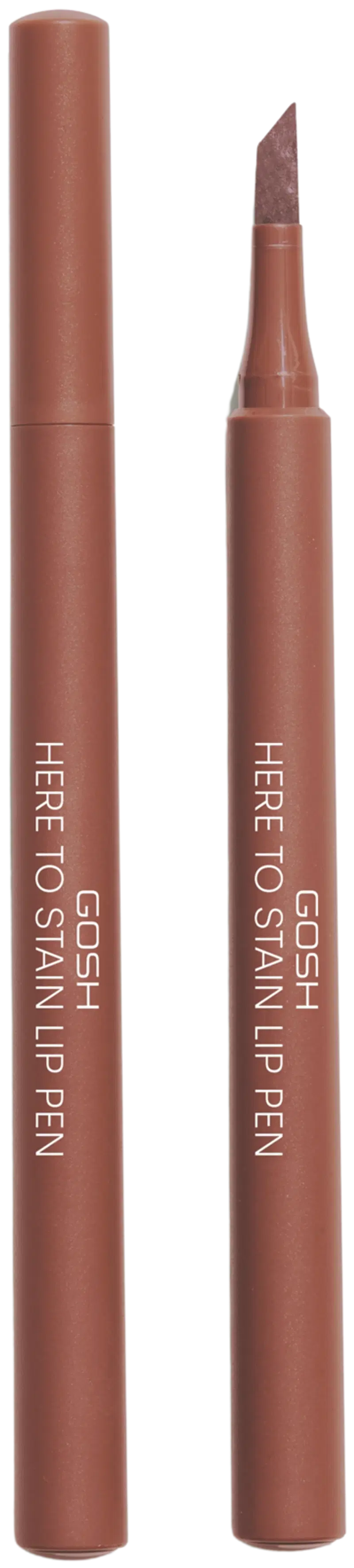 Gosh Here To Stain Lip Pen - Ручка для губ Coffee Stain 1мл (размер 1 мл, цвет Кофейное пятно)