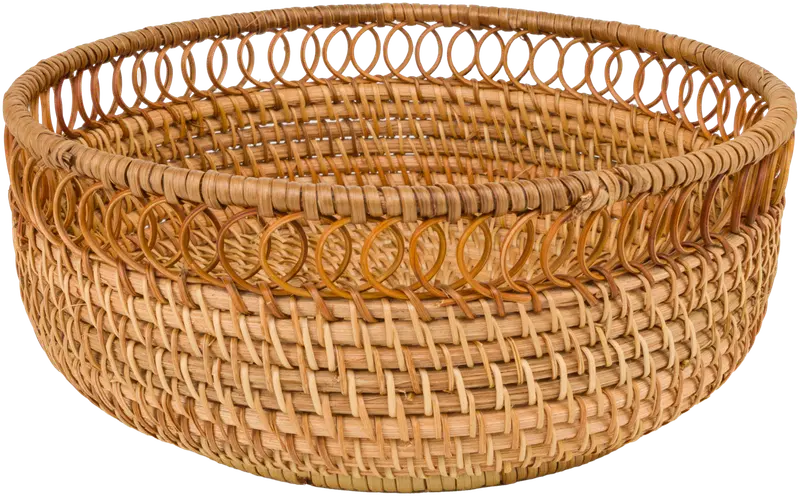 Корзина для хлеба домик из ротанга 23 х 10 см. (цвет тачка)