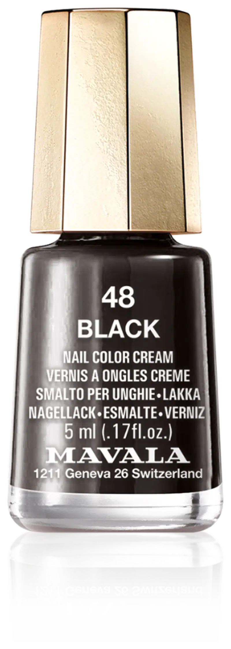 Mavala 5ml Лак для ногтей 48 Черный лак для ногтей (цвет Черный)
