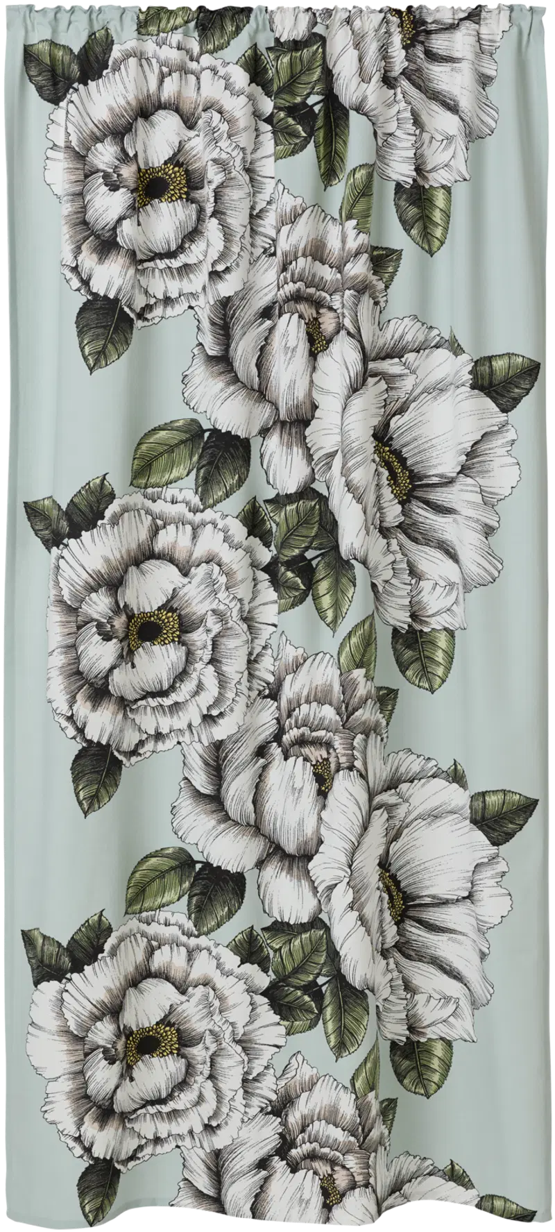 Боковая штора Vallila Alma 140x250 см шалфей (цвет мудрец)