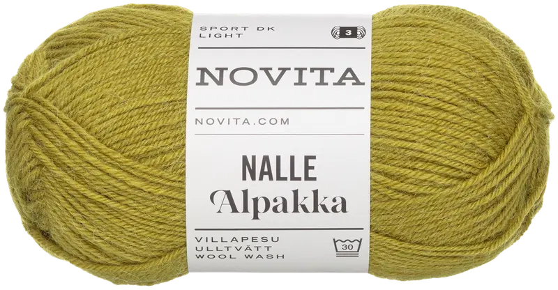 Пряжа Novita Тедди Альпака 50г зелень 332 (цвет зелень)