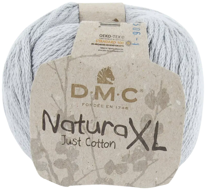 Нитка хлопковая DMC Natura XL 100г серая (цвет Светло-серый)