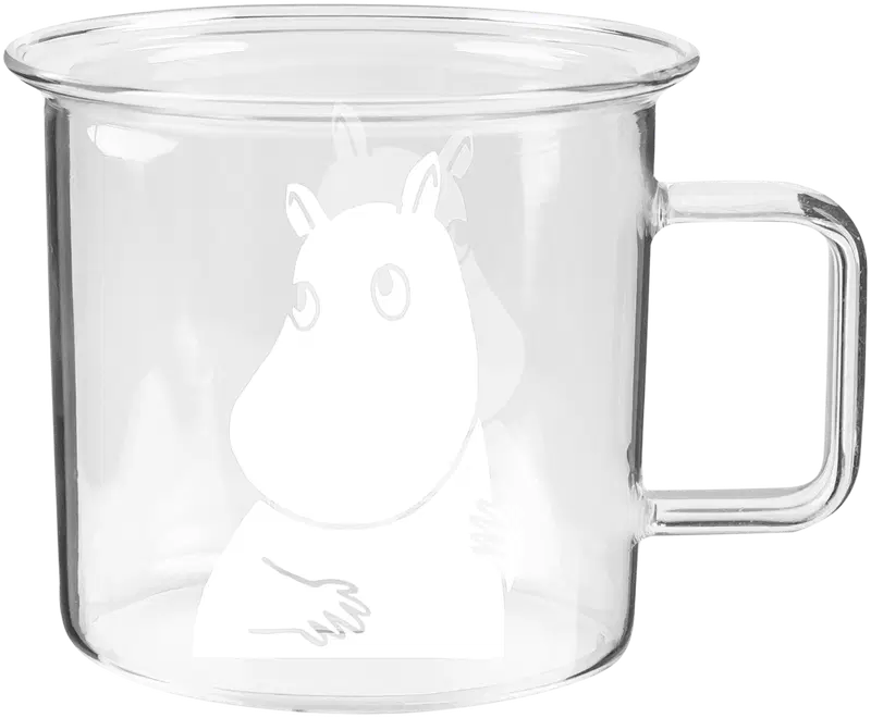 Стеклянная кружка Muurla Moomin Moomin 3,5 дл прозрачная (цвет яркий)