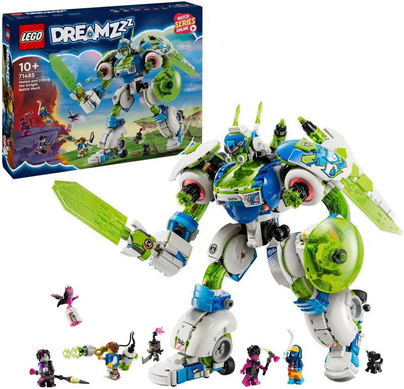 LEGO® DREAMZzz™ 71485 — боевой робот-рыцарь Матео и Z-Blob